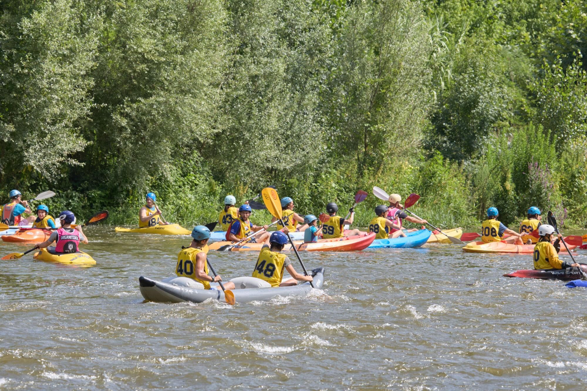 El descens en piragua al Ter, en imatges