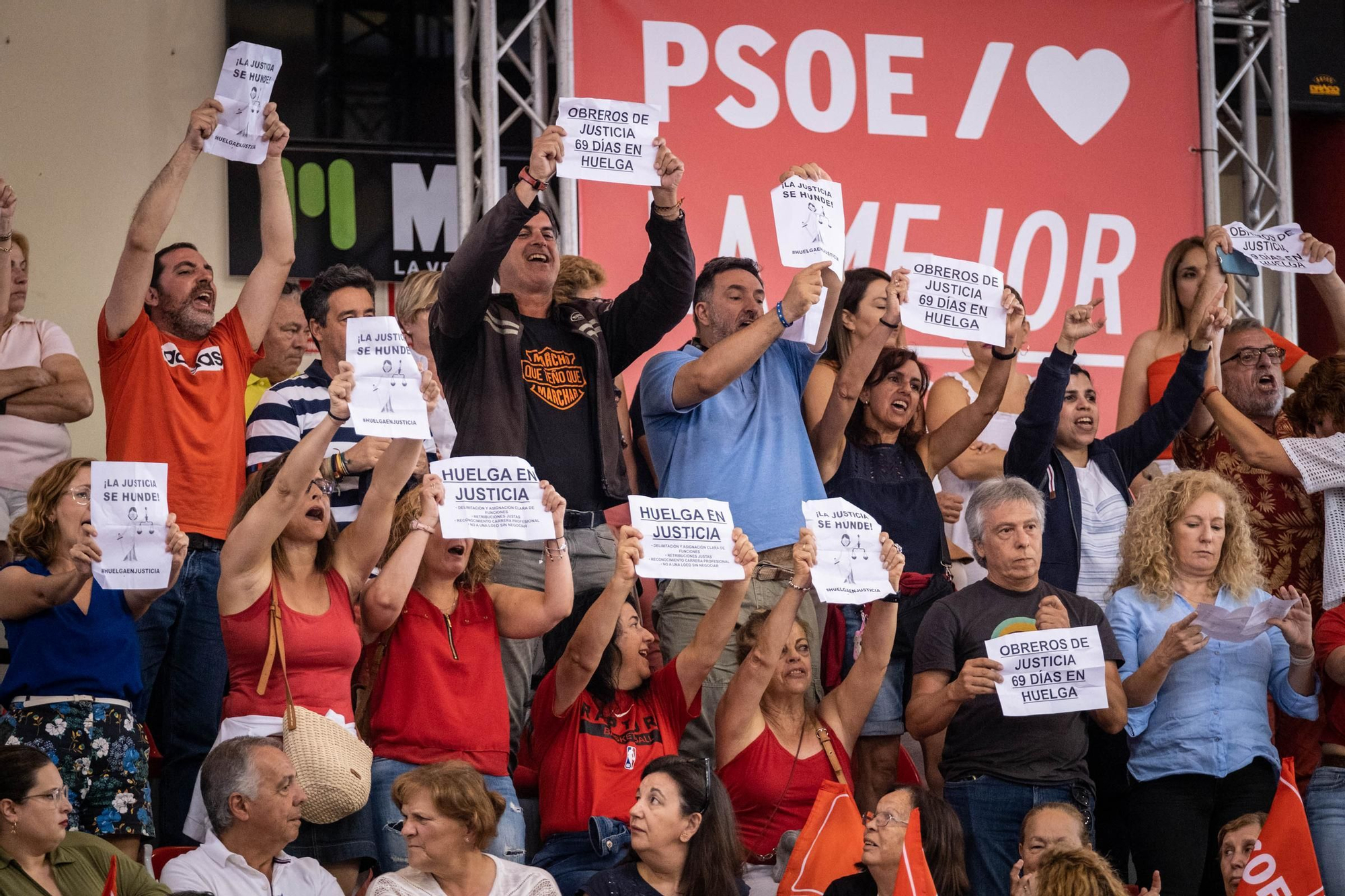 Pedro Sánchez rally in Tenerife