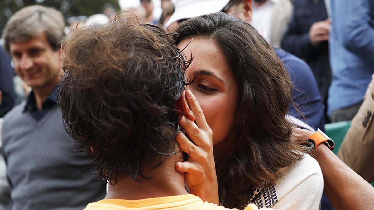 El beso de Rafa Nadal y Xisca Perelló