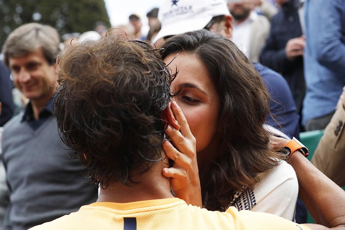 El beso de Rafa Nadal y Xisca Perelló