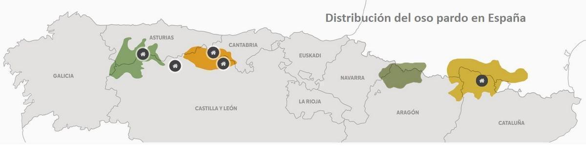 Distribución de la especie en España, aunque ya se está expandiendo hacia Galicia y Zamora
