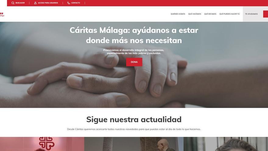 Cáritas Diocesana de Málaga estrena web