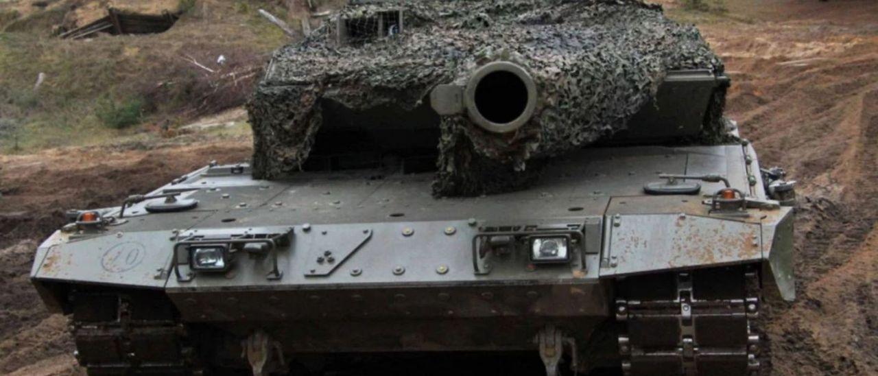 Un carro &#039;Leopardo&#039; fabricado en Trubia.