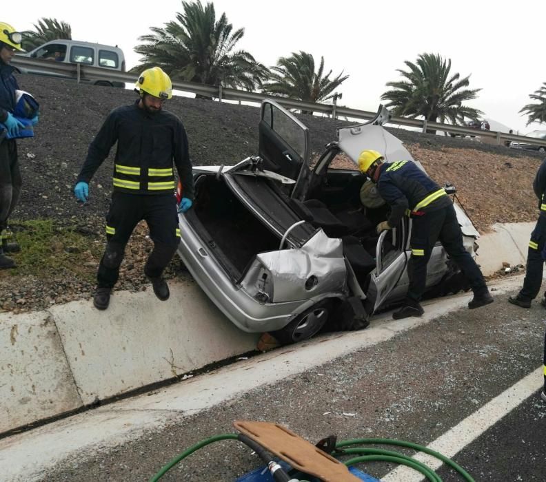 Accidente en la circunvalación de Arrecife, Lanzarote