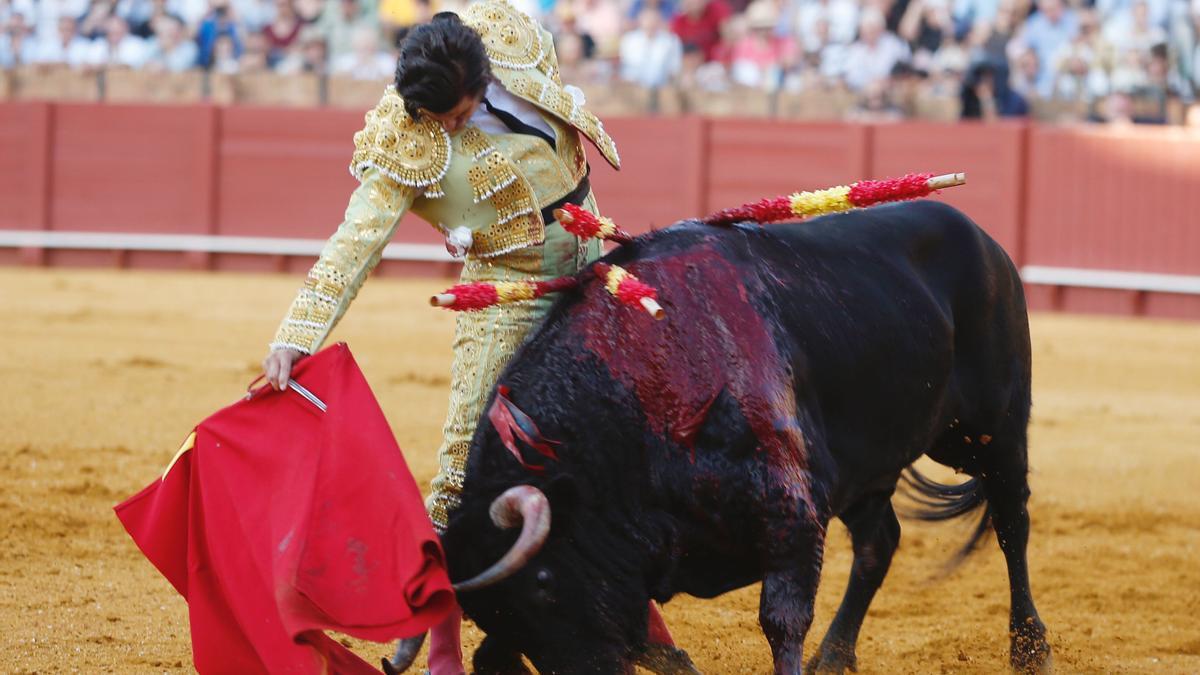 Morante durante la faena al cuarto