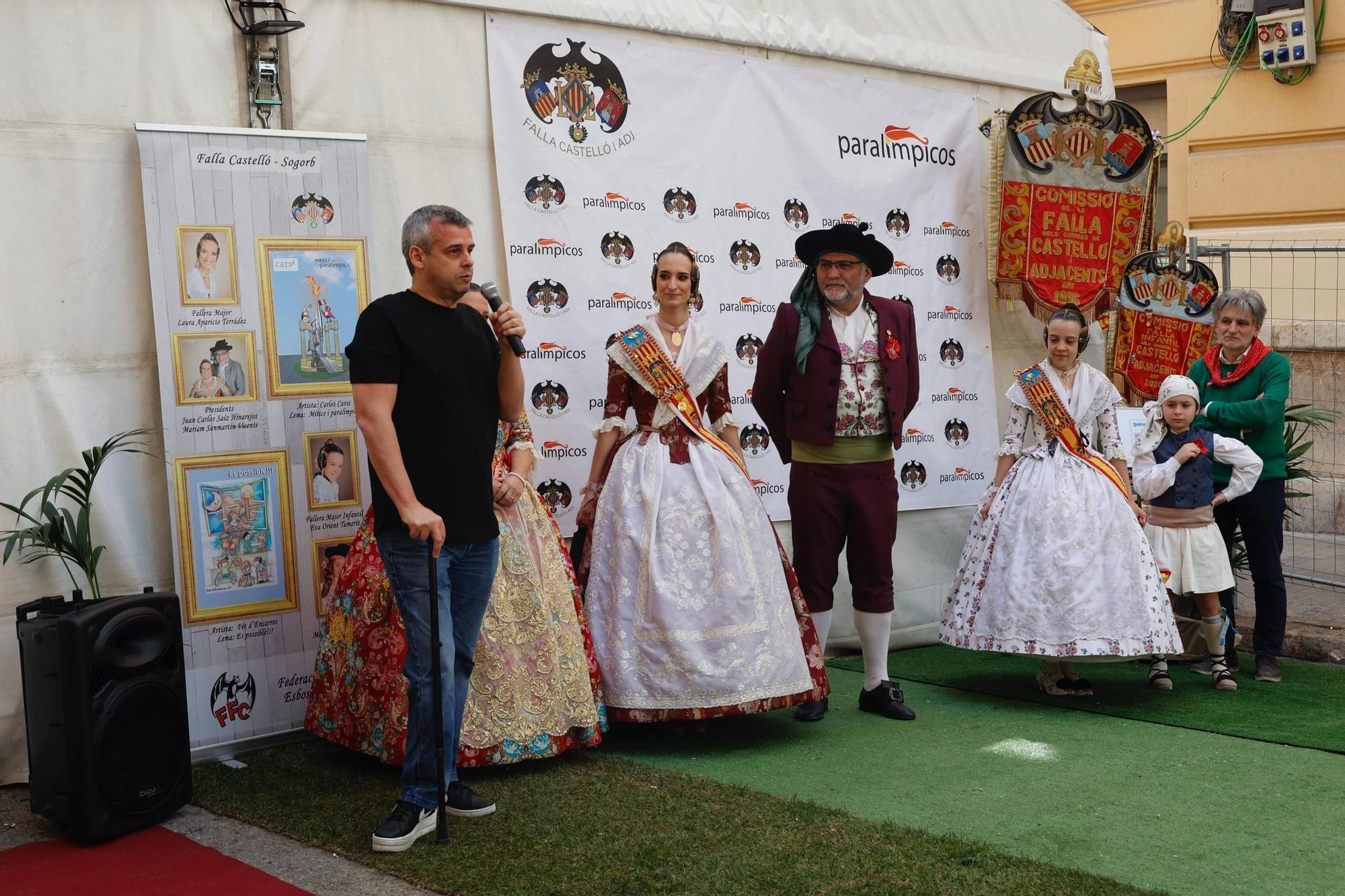 Homenaje de la Falla Castellón-Segorbe al deporte paralímpico