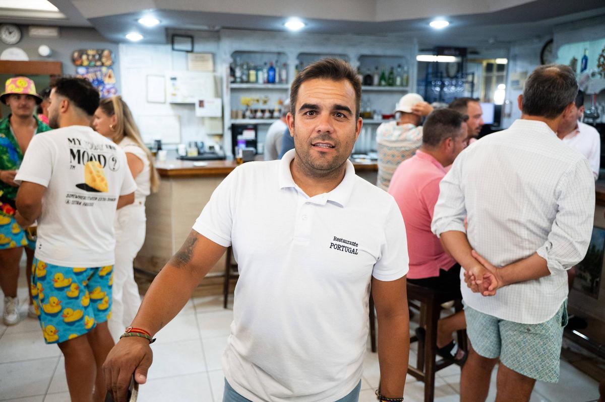 David Martín, encargado del Hostal Restaurante Portugal 2.