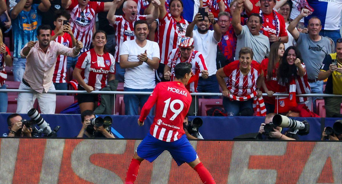 Álvaro Morata anotó dos goles en la victoria ante el Feyenoord en Champions