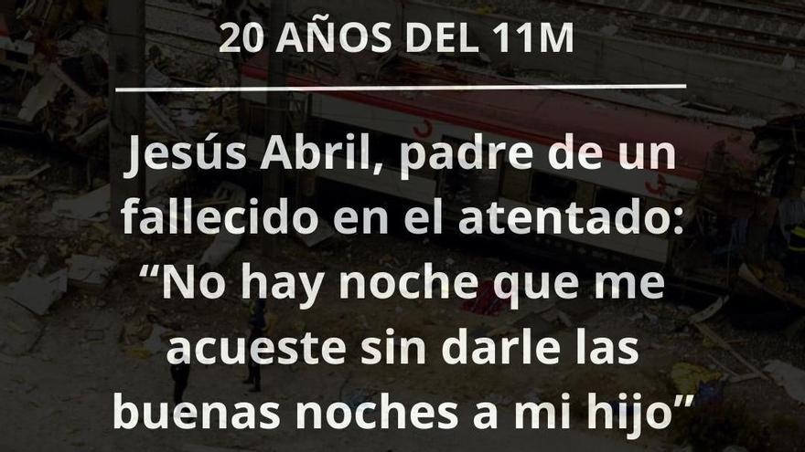 El relato del padre de una de las víctimas aragonesas del 11M