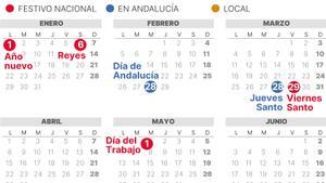 Calendario Laboral Malaga 2024