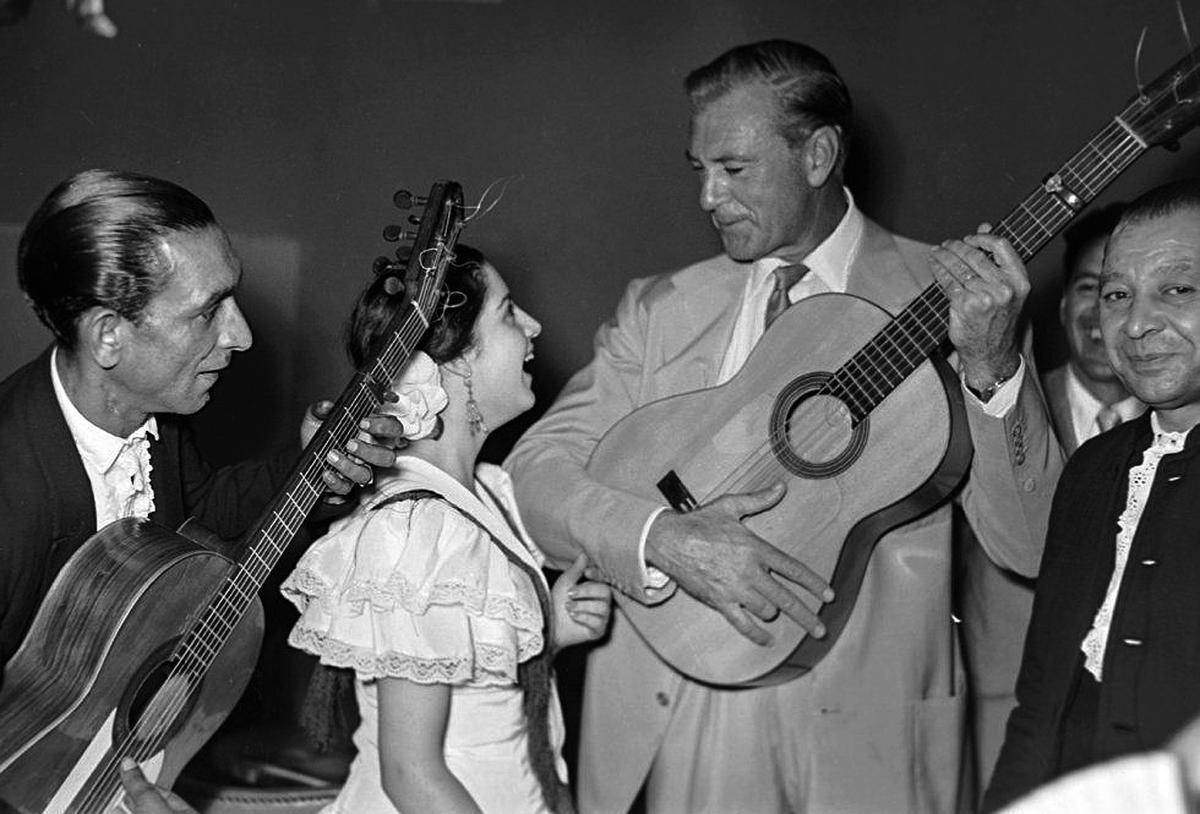 Gary Cooper en Madrid.