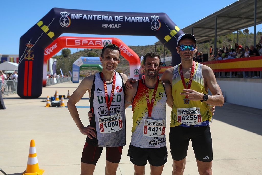 Momento de la llegada a meta en la Ruta de las Fortalezas de Cartagena