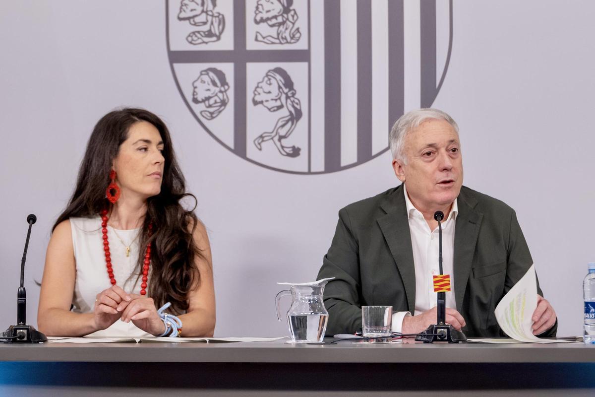 Octavio López ha comparecido en rueda de prensa junto a la directora general de Vivienda, María Pía Canals.