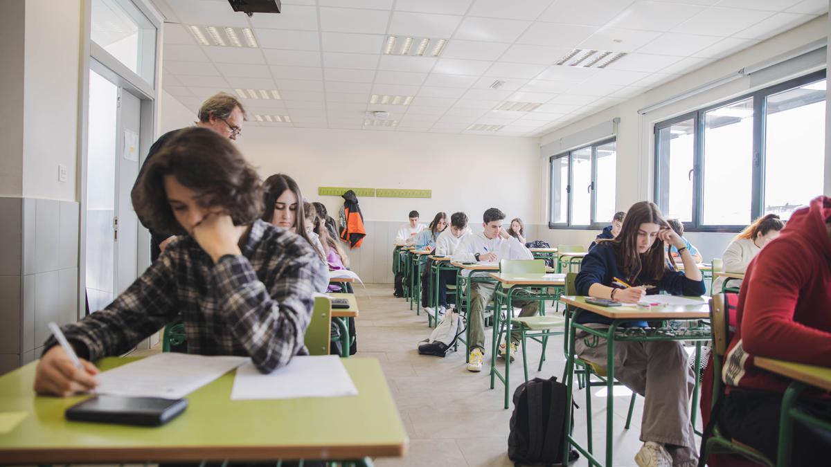 Prueba piloto de la selectividad pasada ayer en 50 institutos de toda España