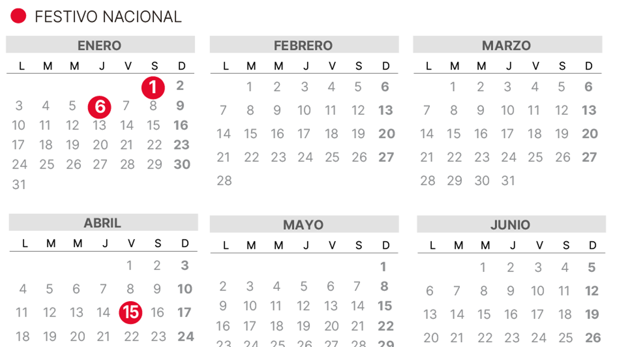 Calendario laboral España 2022