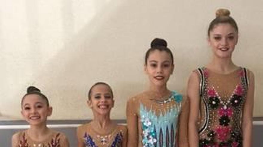 Dos medallas para las gimnastas de Sueca en el trofeo nacional de Monforte del Cid