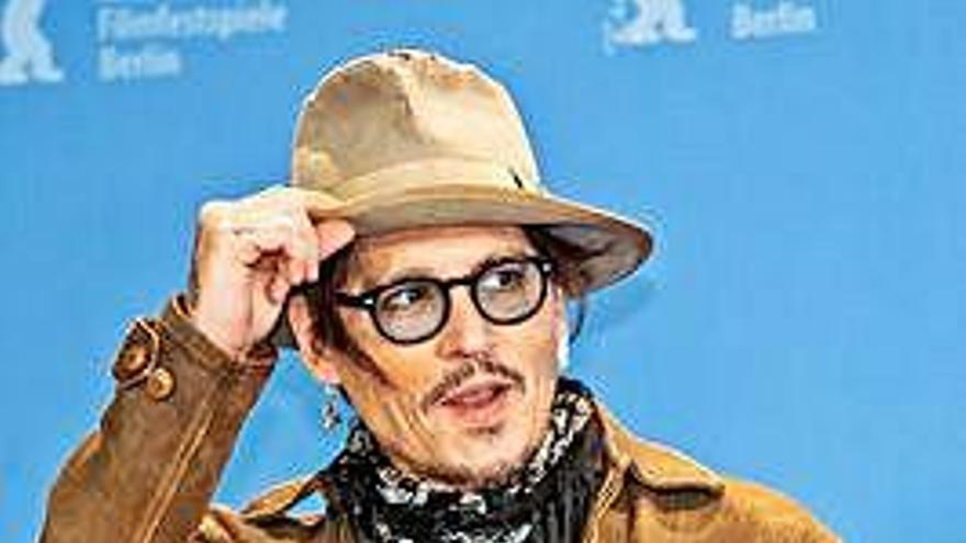 El actor Johnny Depp, ayer, en el Festival de Cine.