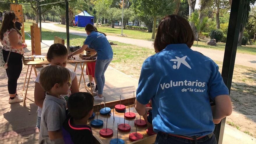 Jornada de voluntarios de La Caixa, en Málaga