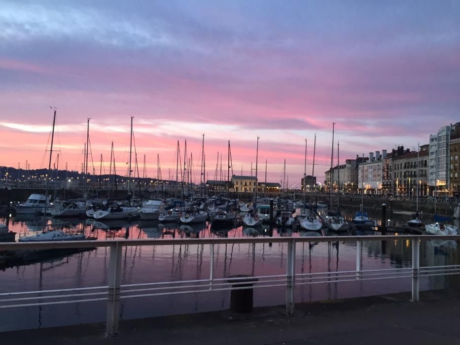 Atardecer en Gijón.