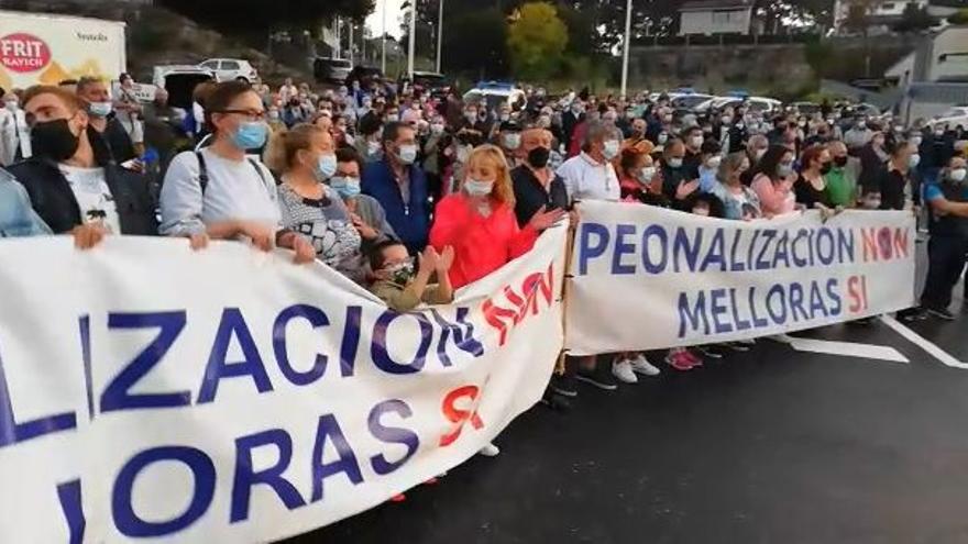 Un momento de la protesta