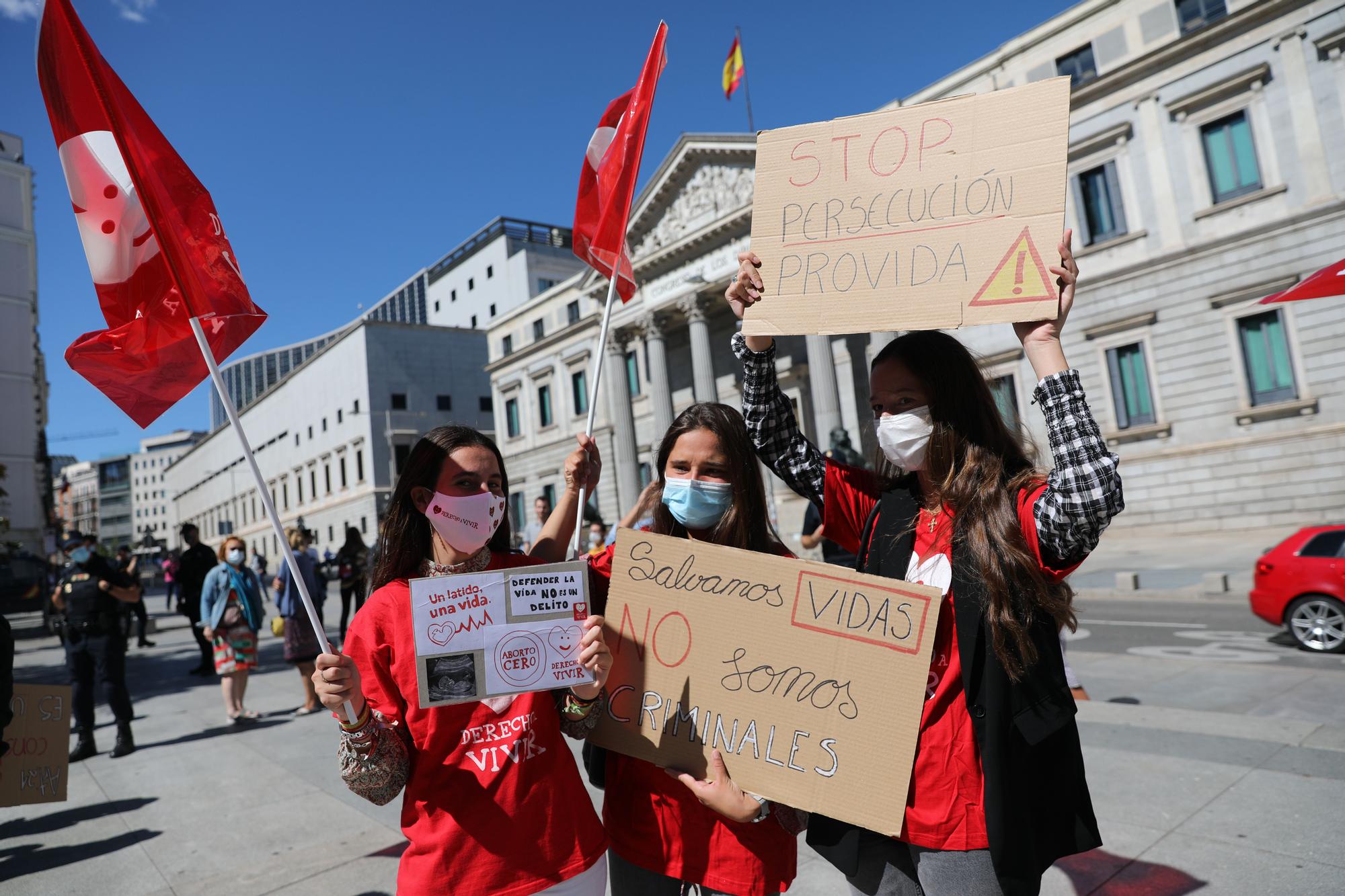 Protesta de Derecho a Vivir ante el Congreso