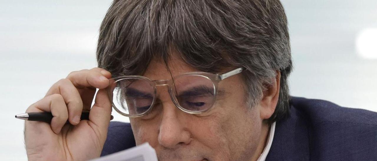 El expresidente de la Generalitat y eurodiputado de Junts, Carles Puigdemont.