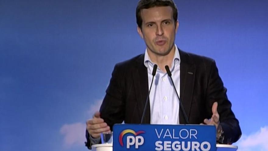 Casado se propone para &#039;que no manden los independentistas, terroristas ni comunistas&#039;