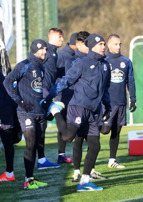 El Dépor respira tras vencer (2-0) en el partido contra el Osasuna.