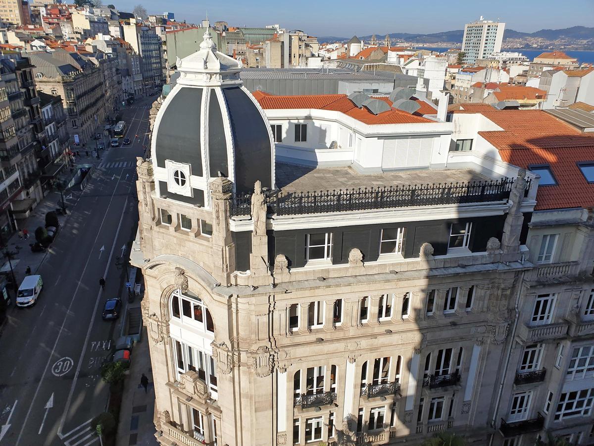 Detalle de la cúpula del edificio.