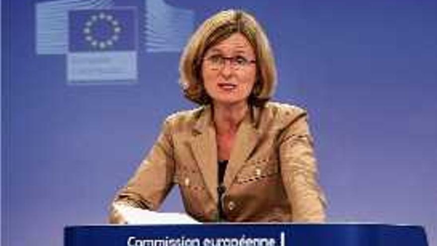 La portaveu de la Comissió Europea, Pia Ahrenkilde.