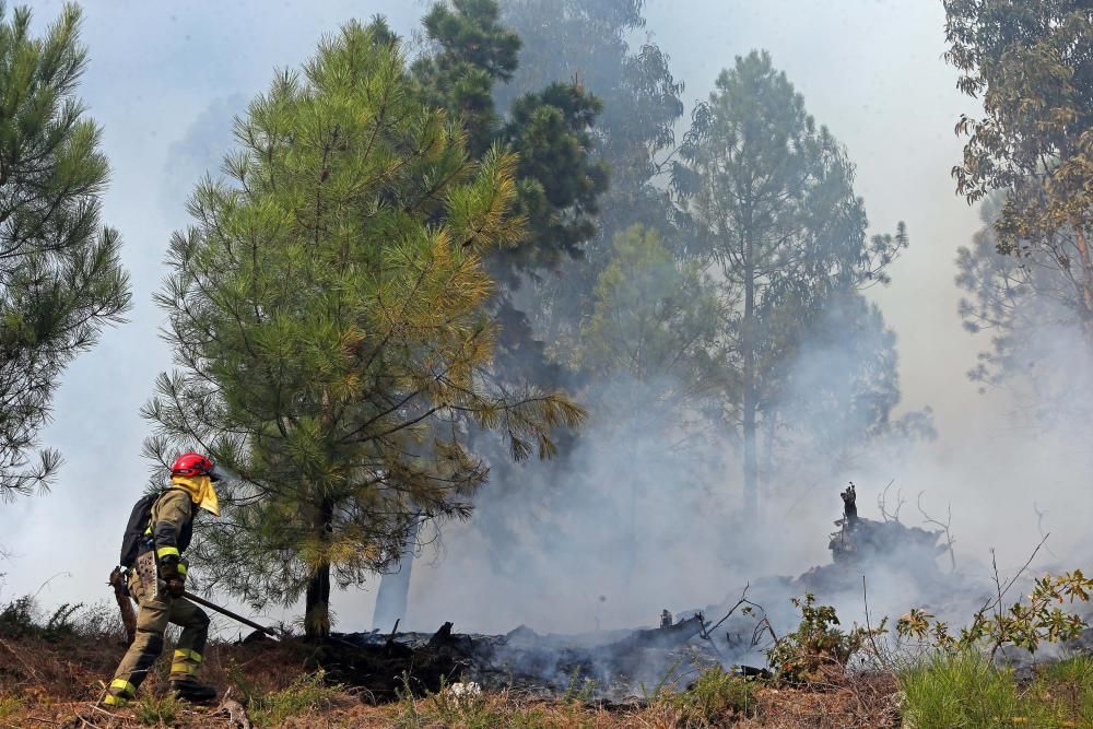 Incendio en Baiona