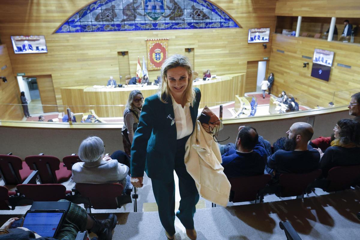 Fernández Galiño, tras ser reelegida en O Hórreo