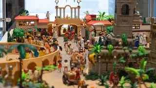 La Navidad llegará al Etnográfico con un nacimiento medieval de Playmobil