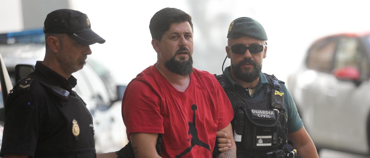 Gabriel Amaya, el Ove, tras ser detenido en agosto de 2022.
