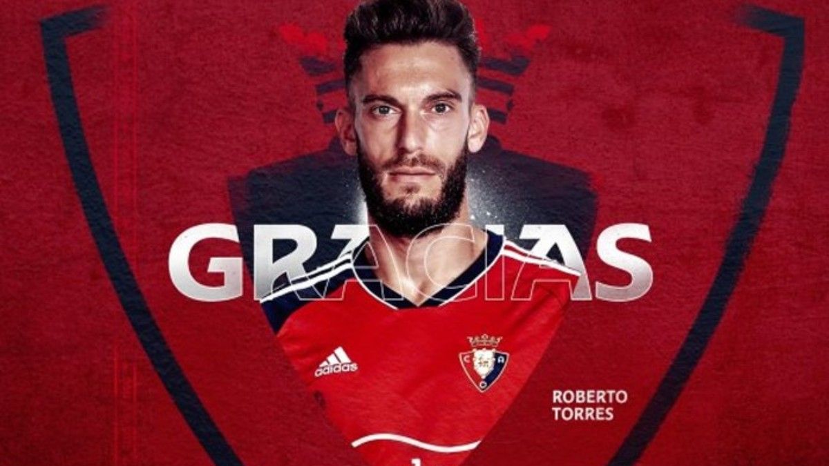 Roberto Torres deja Osasuna tras 18 años en el club