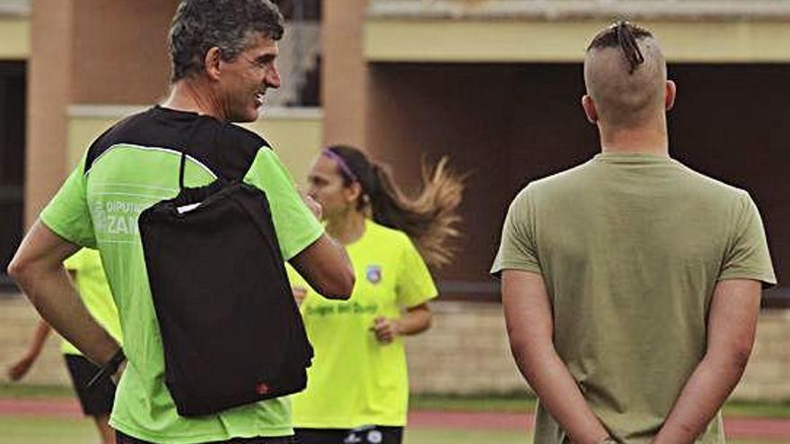 Nacho Merino, durante un entrenamiento.