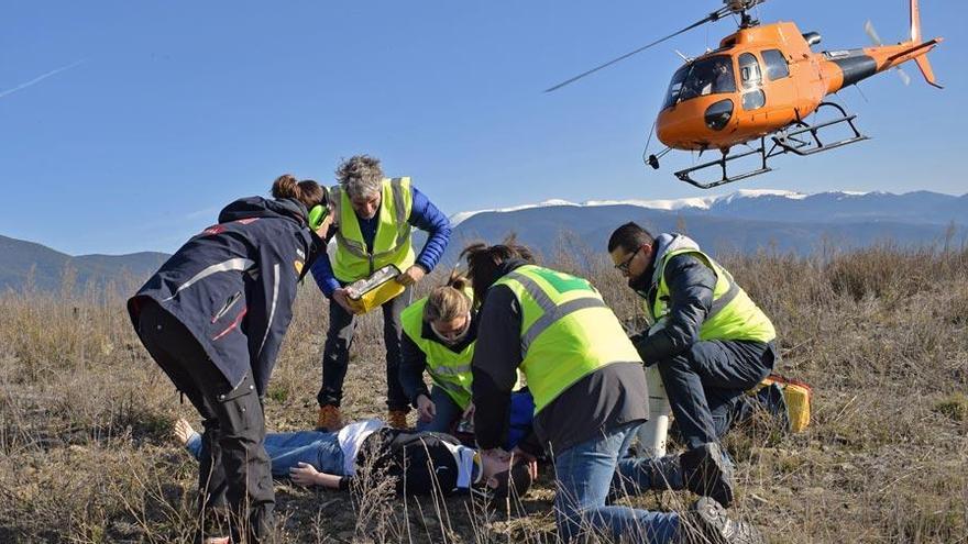 Èxit de convocatòria del primer curs de Transport de pacients en helicòpter (HEMS) d&#039;UManresa