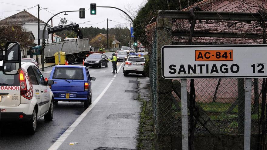 La conexión entre A Estrada y Santiago ya rebasa los 10.000 vehículos diarios