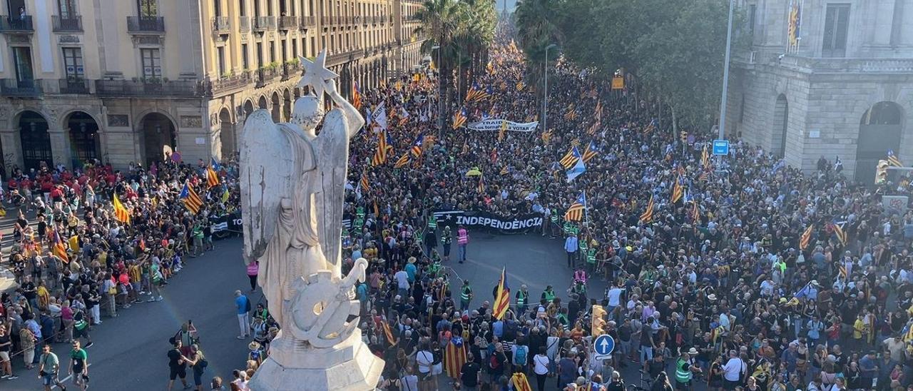 La ANC aguanta el pulso a ERC en la Diada de la fractura.