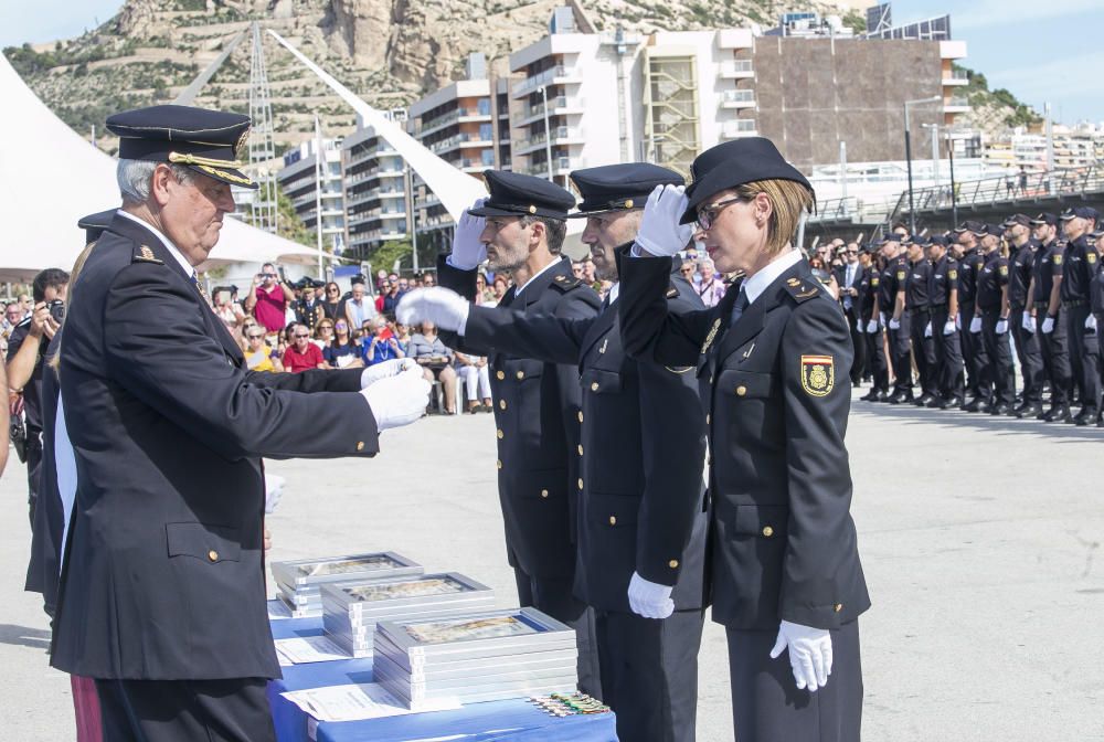 Un momento del acto de la Policía.