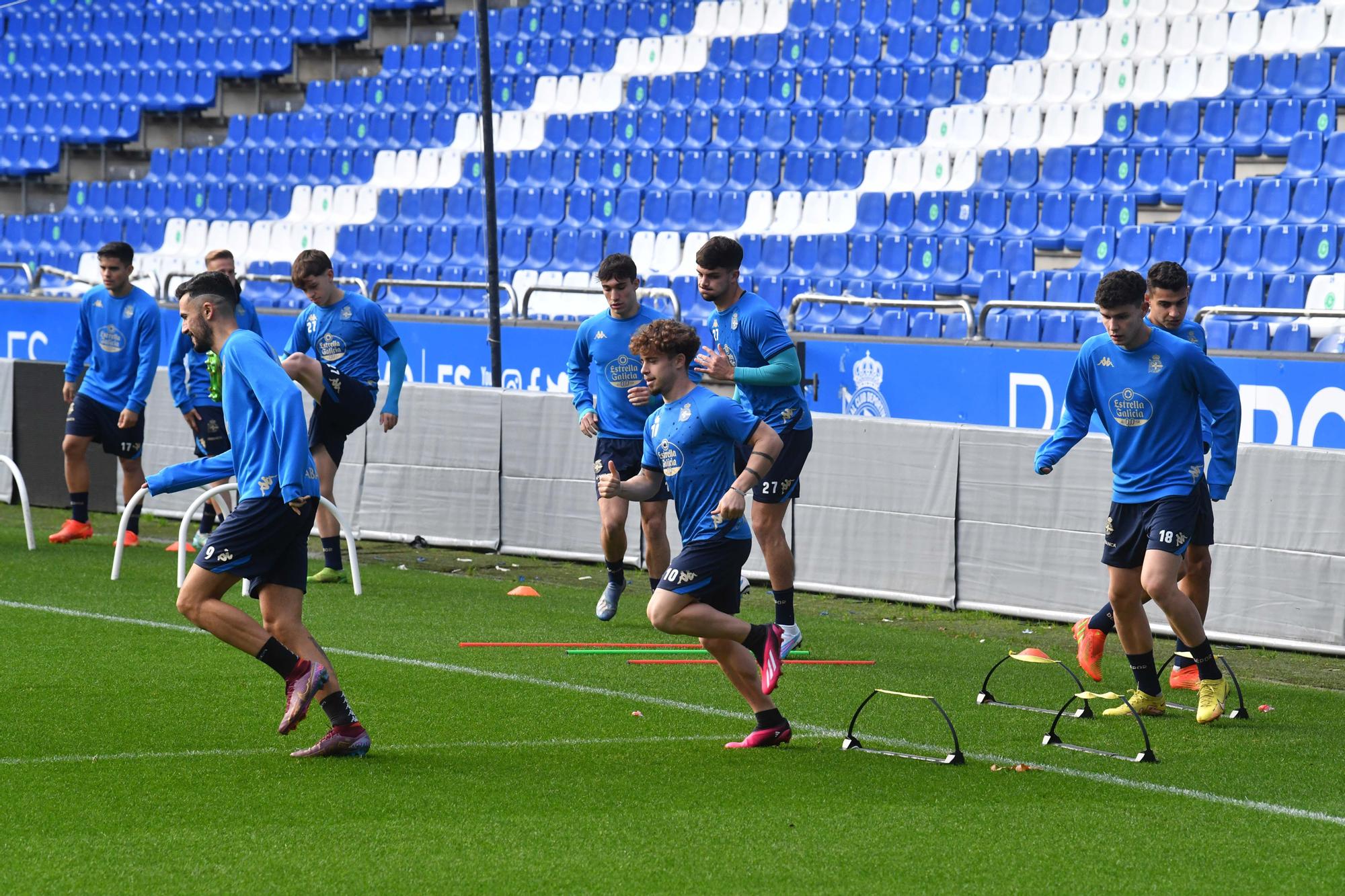 El Dépor prepara en Riazor su encuentro ante el Rayo Majadahonda