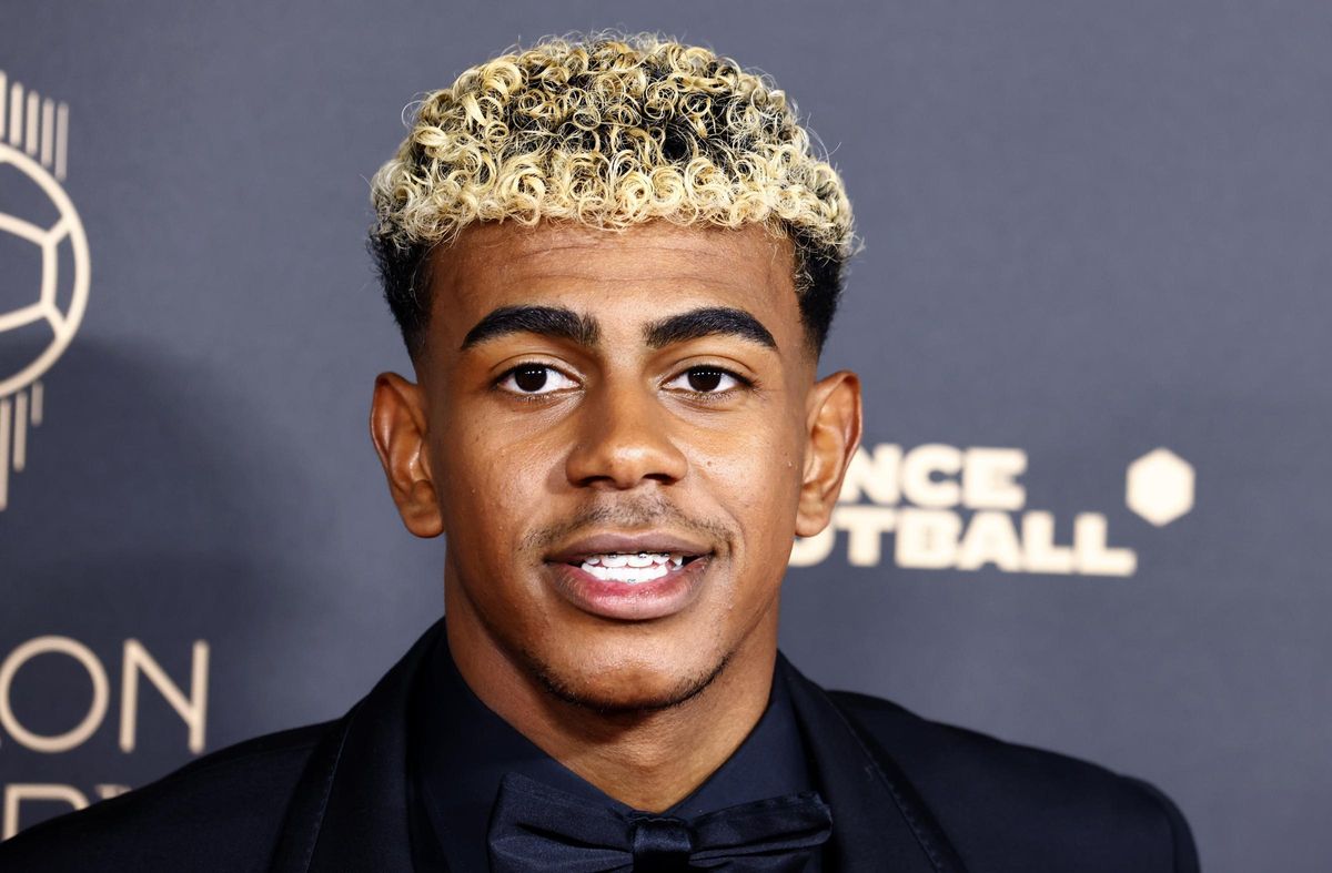 Lamine Yamal, en la gala del Balón de Oro.