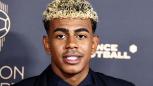Lamine Yamal, en la gala del Balón de Oro.