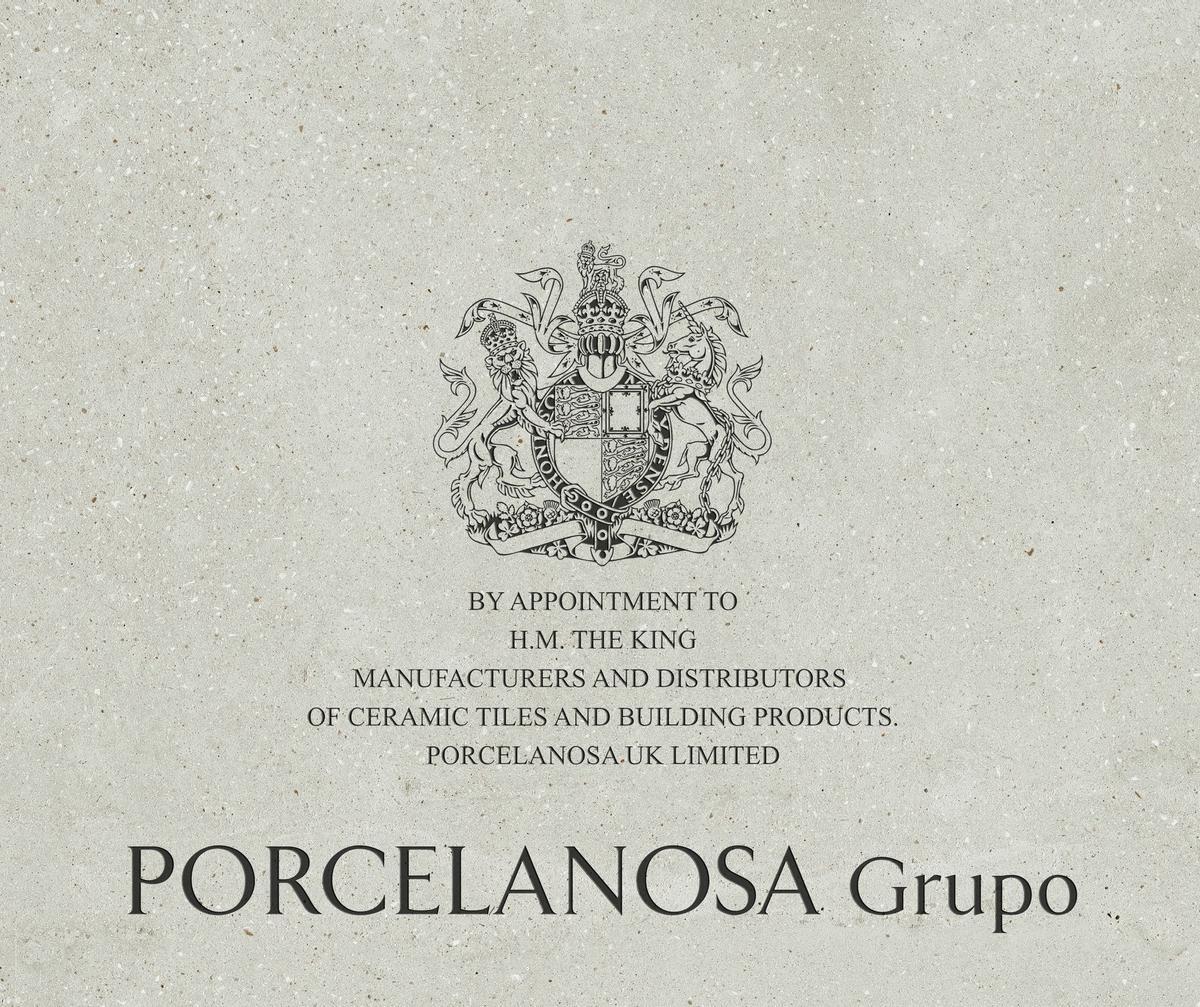 Sello que certifica la acreditación de Porcelanosa.