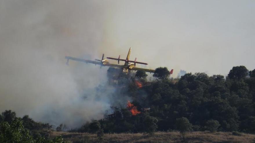 Estabilizado el incendio de Portaje (Cáceres) tras afectar a 143 hectáreas de pasto y matorral