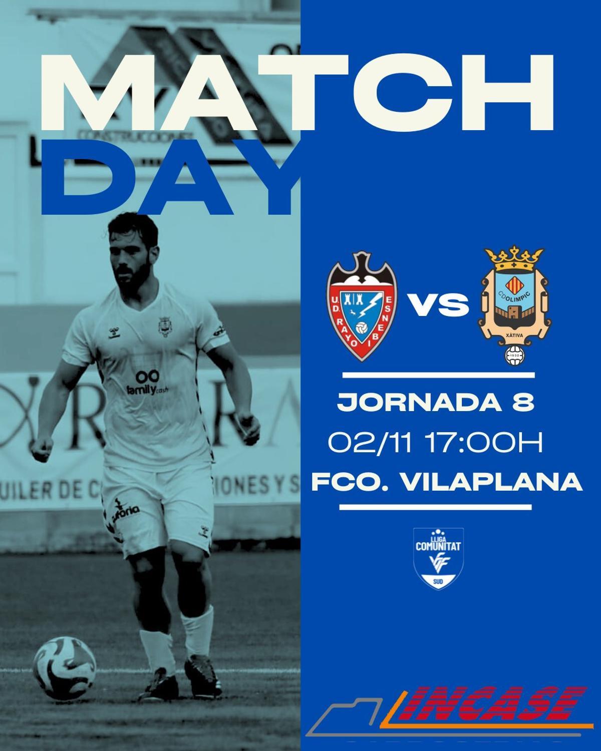 El Olímpic de Xàtiva busca volver a la senda de la victoria contra el Rayo Ibense