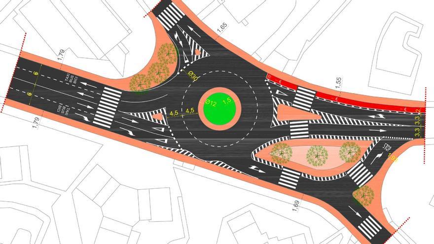 Una rotonda provisional mejorará el tráfico y la seguridad vial en Benidorm