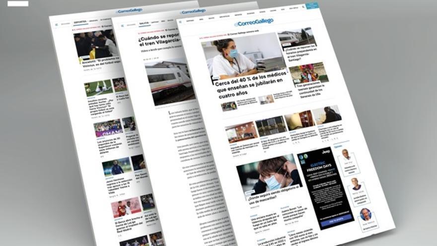 El Correo Gallego estrena diseño web y amplía su propuesta de contenidos
