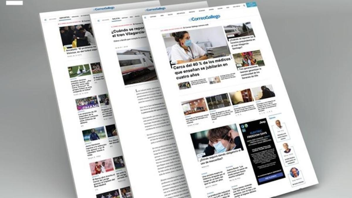Nuevo diseño web de El Correo Gallego