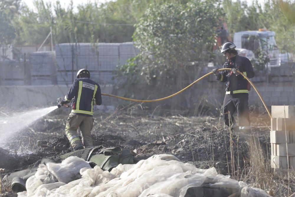 Sofocado un incendio que ha afectado a 100m2 en Puente Tocinos